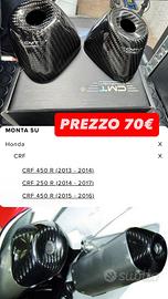 Cover in carbonio terminali crf 250 2014