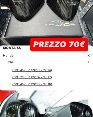Cover in carbonio terminali crf 250 2014