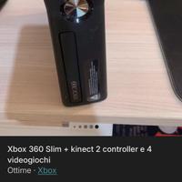 Xbox 360 con kinet+giochi e controller