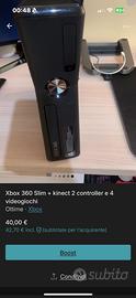 Xbox 360 con kinet+giochi e controller