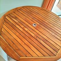 TAVOLO IN  TEAK 120x120 marca BORNEO