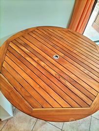 TAVOLO IN  TEAK 120x120 marca BORNEO