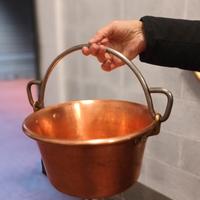 paiolo in rame per polenta