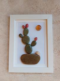 quadretto cactus di pietra