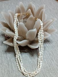 Collana a girocollo perle di fiume