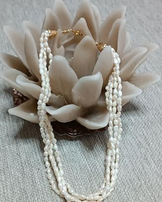 Collana a girocollo perle di fiume