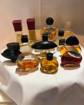 bottigliette profumo mignon vintage anni 80 e 90
