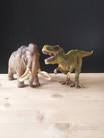 Schleich   Mammut e T-Rex 