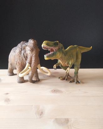 Schleich   Mammut e T-Rex 