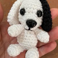 Canino portachiavi uncinetto