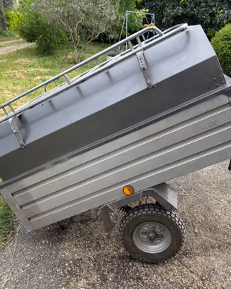 Carrello rimorchio per auto con copertura removibi