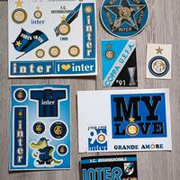 Inter serie di 7 adesivi vintage 