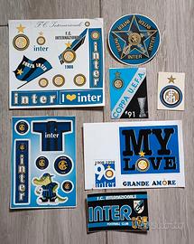 Inter serie di 7 adesivi vintage 
