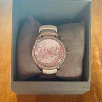 Orologio guess da polso bianco e argento