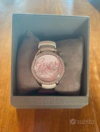 Orologio guess da polso bianco e argento