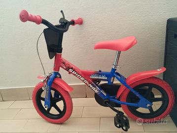 Bici Spiderman 12 Pollici Bicicletta 12 Pollici Spiderman Per