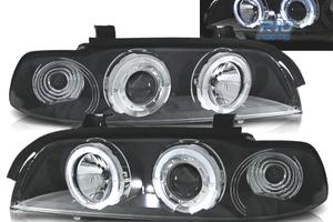 FARI BMW E39 95-00 ANGEL EYES LED FONDO NERO