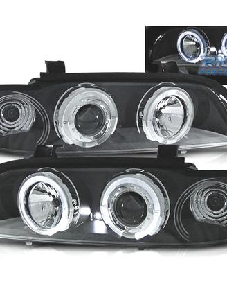 FARI BMW E39 95-00 ANGEL EYES LED FONDO NERO