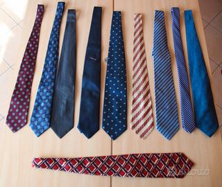 10 cravatte Made in Italy 100% seta