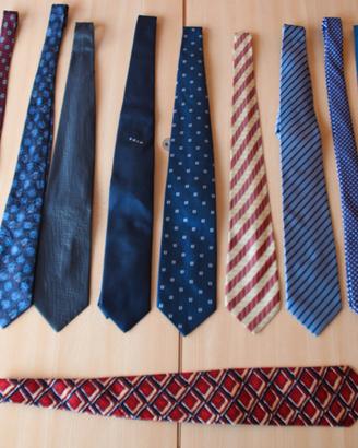 10 cravatte Made in Italy 100% seta