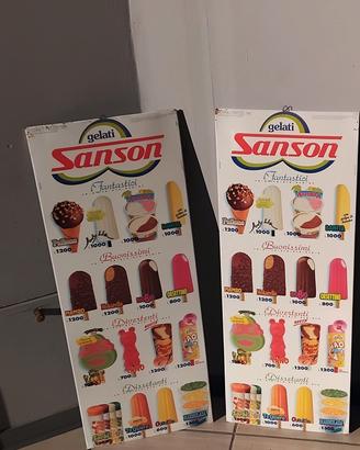 tabelle gelati vintage 