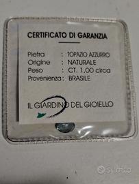 Pietra Topazio azzurro naturale