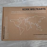 Mappa Mondo da parete in Sughero - 100x50 cm