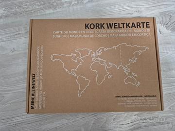 Mappa Mondo da parete in Sughero - 100x50 cm