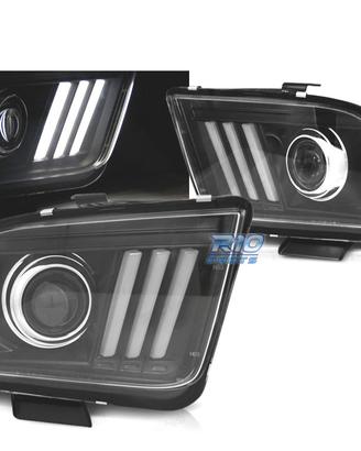 FARI FORD MUSTANG 04-09 TUBO LUMINOSO NERO