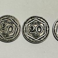 4 monete 20 centesimi Regno d’Italia 1918/19