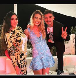 Mini abito in pizzo macrame