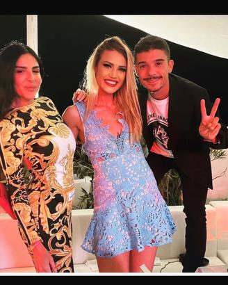 Mini abito in pizzo macrame