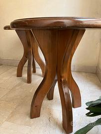 Tavolini legno rotondi
