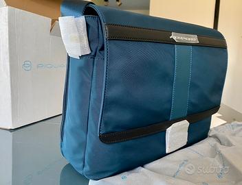 Piquadro borsa Messenger con inserti in pelle