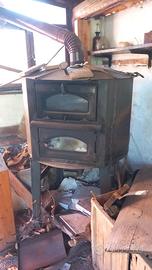 Forno in ghisa  indiretto a legna