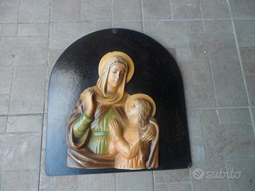 Quadro capoletto anni 50 madonna con bambino