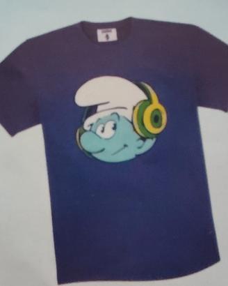 Maglietta "The Smurfs" Puffo Deejay 