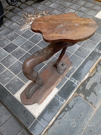 tavolino artigianale legno