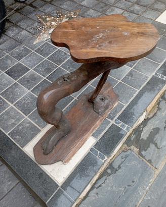 tavolino artigianale legno