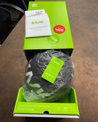 Kask Wasabi nero tg. L Casco ciclismo 4 stagioni