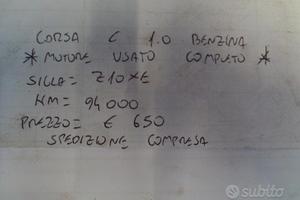Motore usato completo corsa c 1.0 benz z10xe