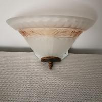 lampada applique in vetro satinato