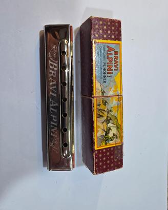 Armonica a Bocca Bravi Alpini - M. Hohner made in 