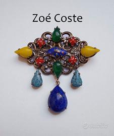 RARA spilla vintage francese firmata Zoè Coste