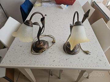 Coppia abat-jour stile classico / floreale