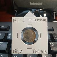 Gettone Telefonico Francia - 1937