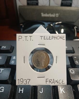 Gettone Telefonico Francia - 1937