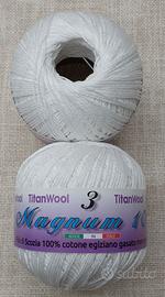 Gomitolo da 100 gr. FILO DI SCOZIA N°3 bianco