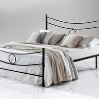 struttura letto matrimoniale ferro battuto nero xl