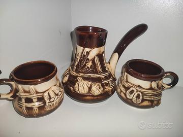 Set teiera ucraina vintage